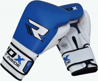 Боксерские перчатки RDX Gel Pro Blue/White
