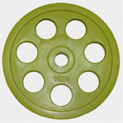 Олимпийский диск евро-классик с хватом “Ромашка”, 15 кг.