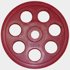 Олимпийский диск евро-классик с хватом “Ромашка”, 25 кг.